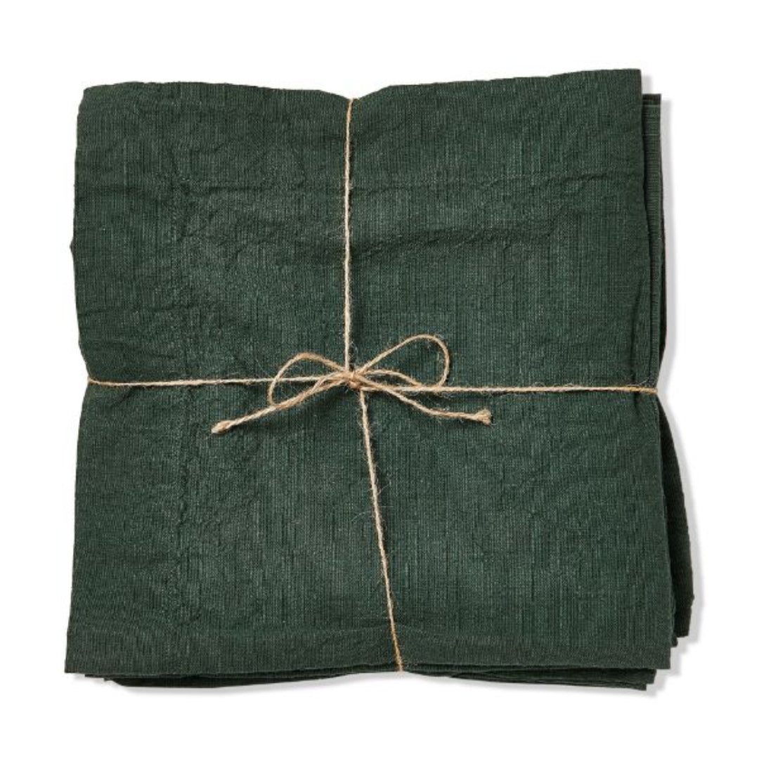 Dark Green Threads Slub Napkin