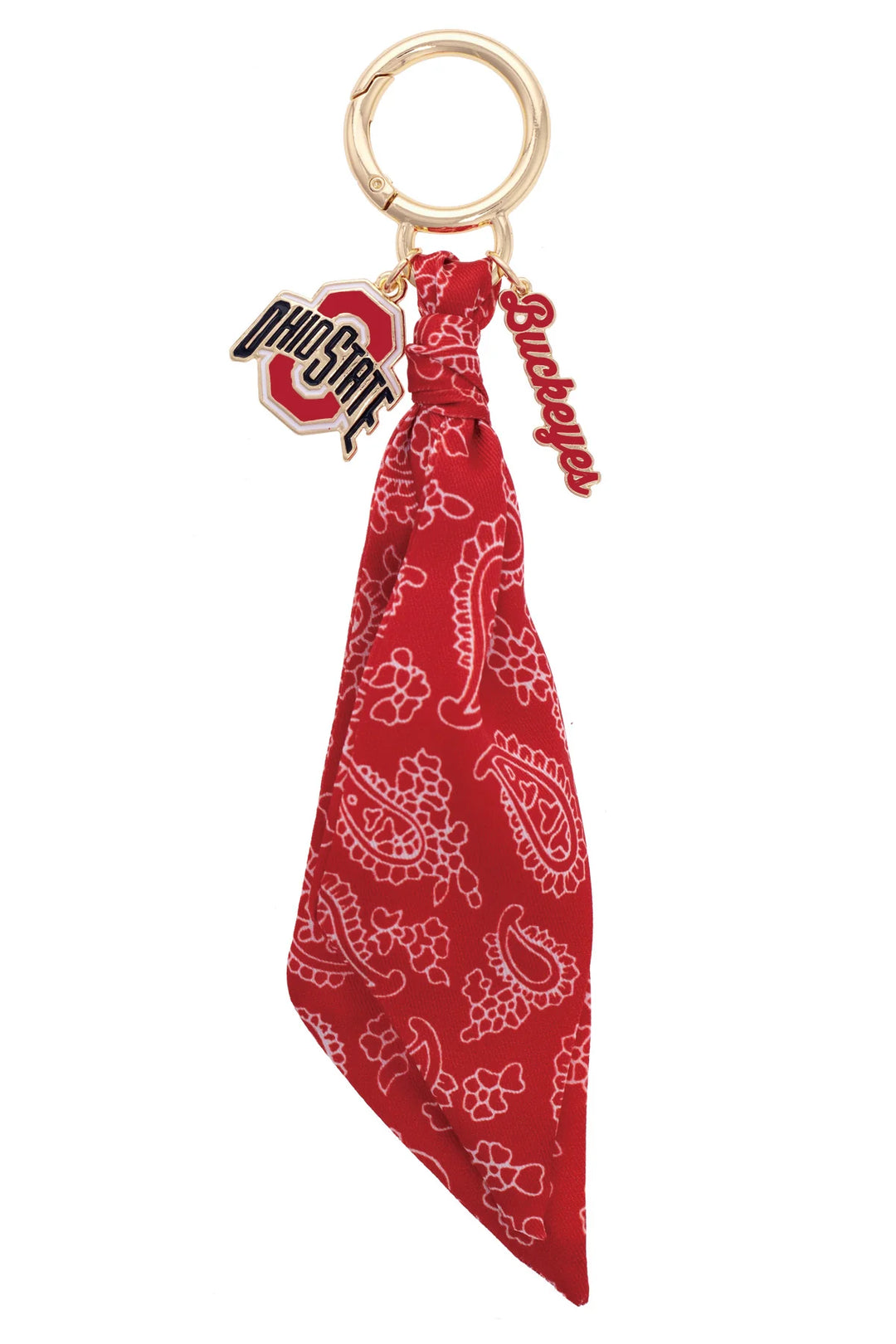 Ohio State Buckeyes Logo Bandana Bag Charm