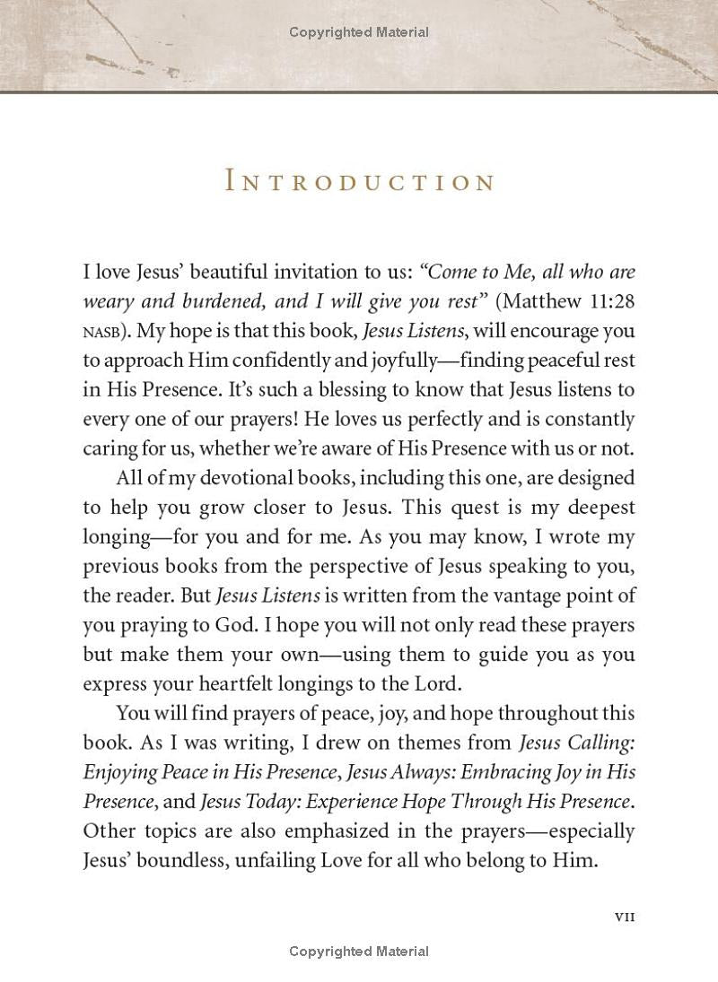 Jesus Listens Devotional