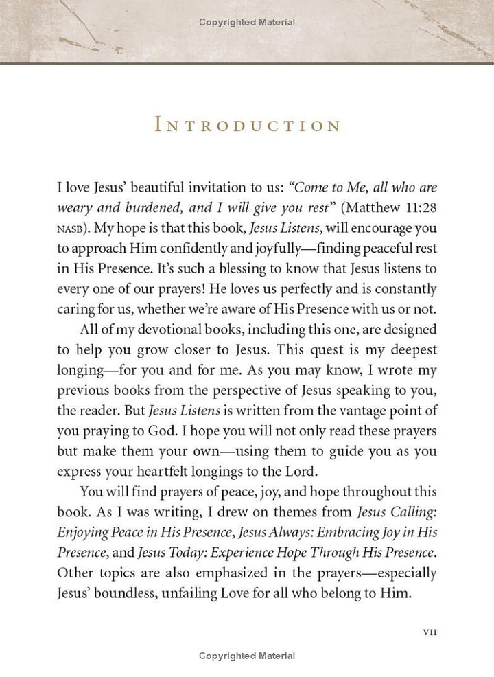 Jesus Listens Devotional