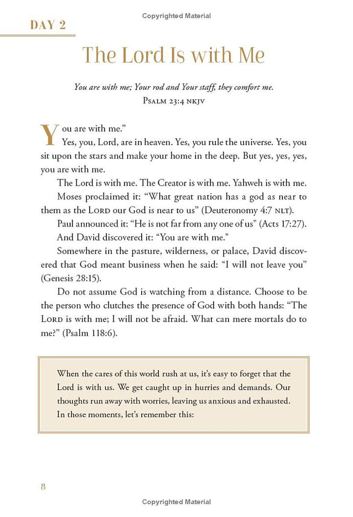 Calm Moments For Anxious Days Devotional