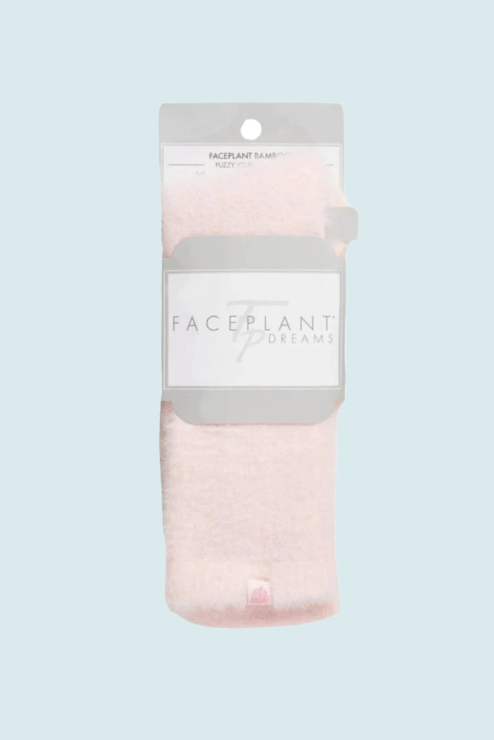Pink Fuzzy Bamboo Lounge Sock