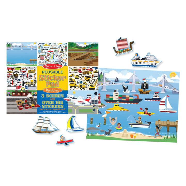 Vehicles Reusable Sticker Pad