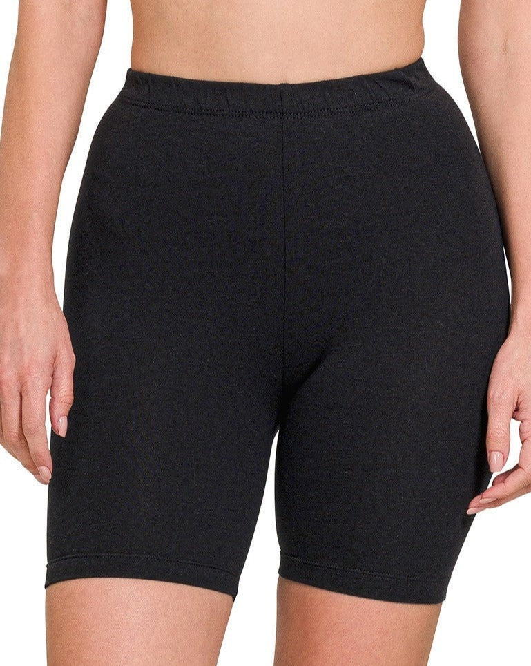 Cotton Biker Shorts