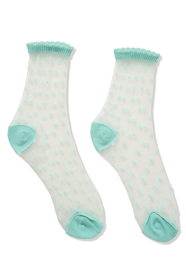 Polka Dot Sheer Socks