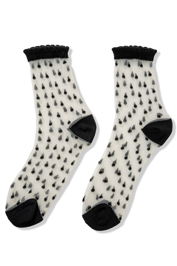 Polka Dot Sheer Socks