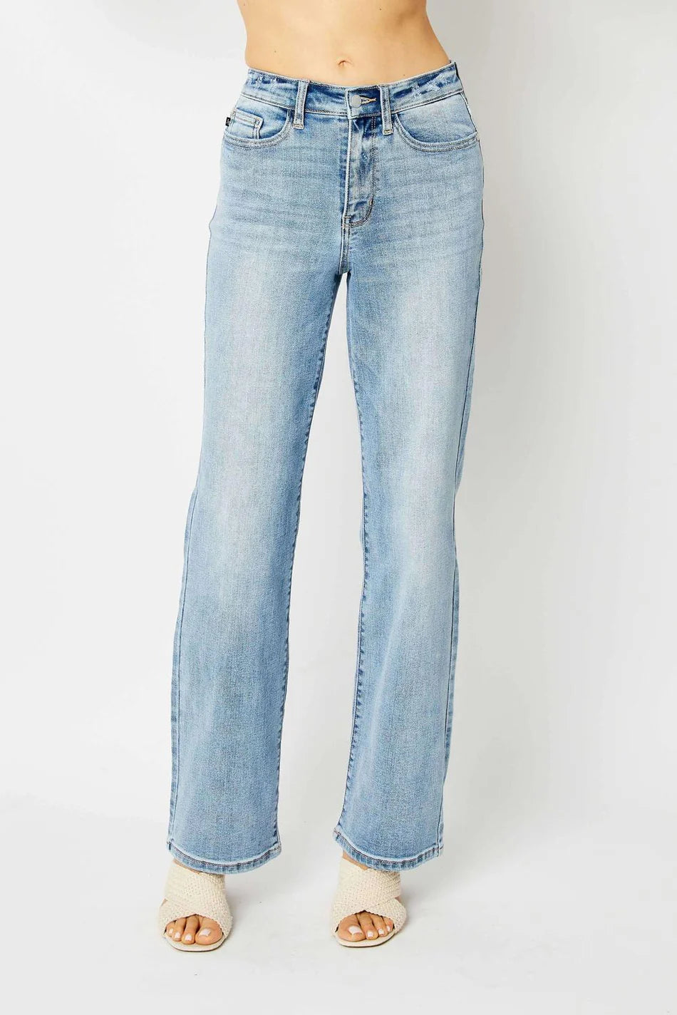 High Rise Straight Denim