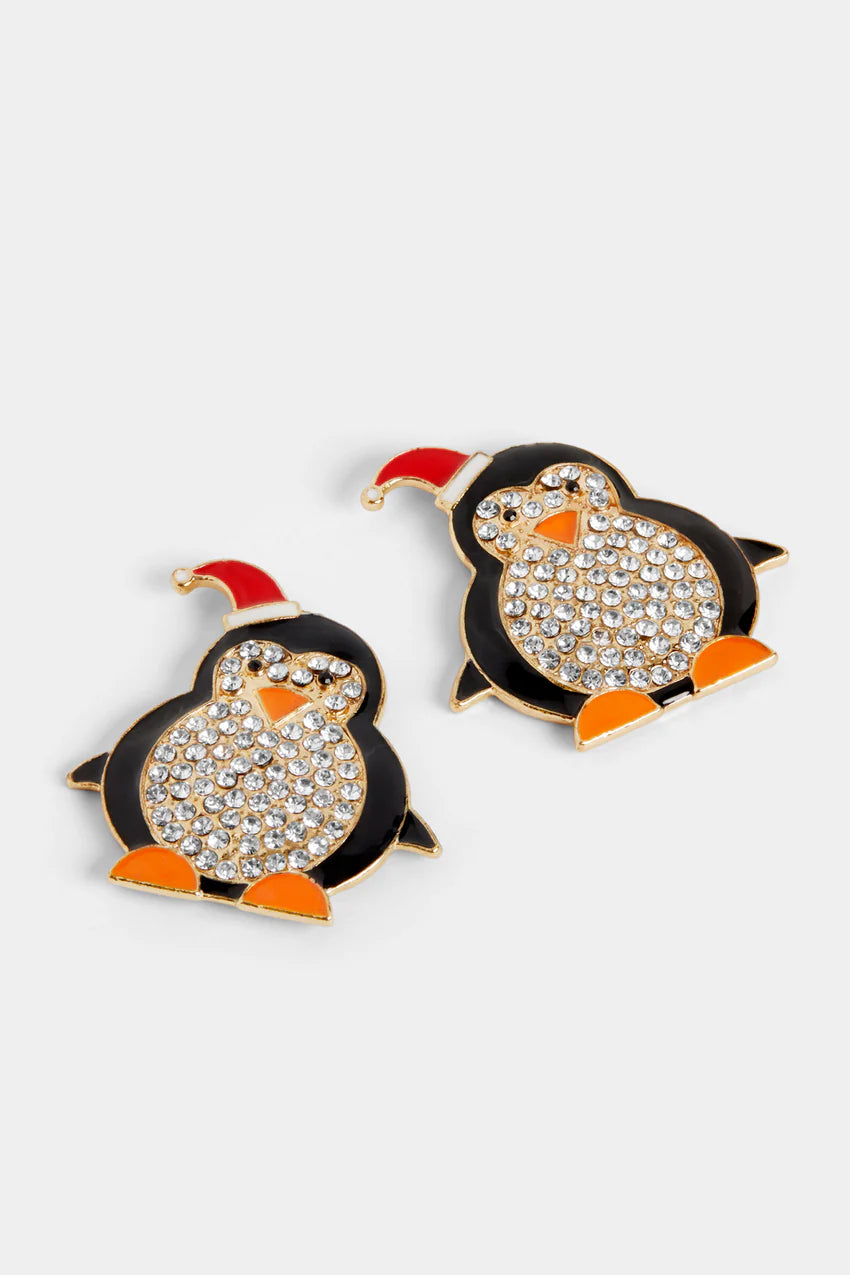 Christmas Penguin Earring