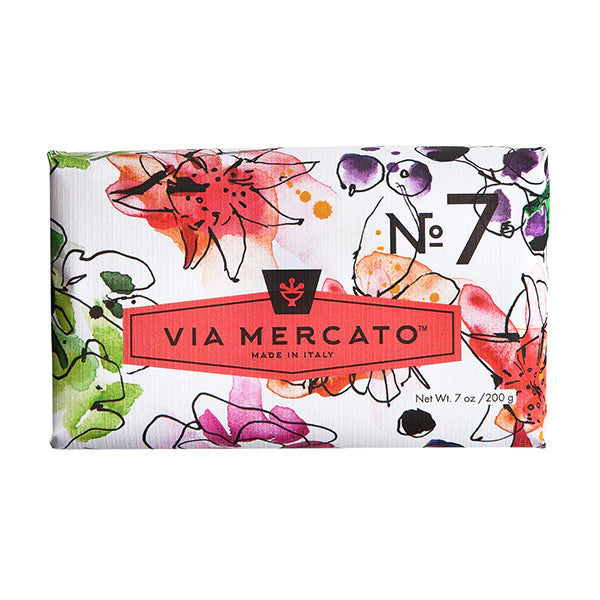 Via Mercato Peach Fig Blossom & Rose Bar Soap