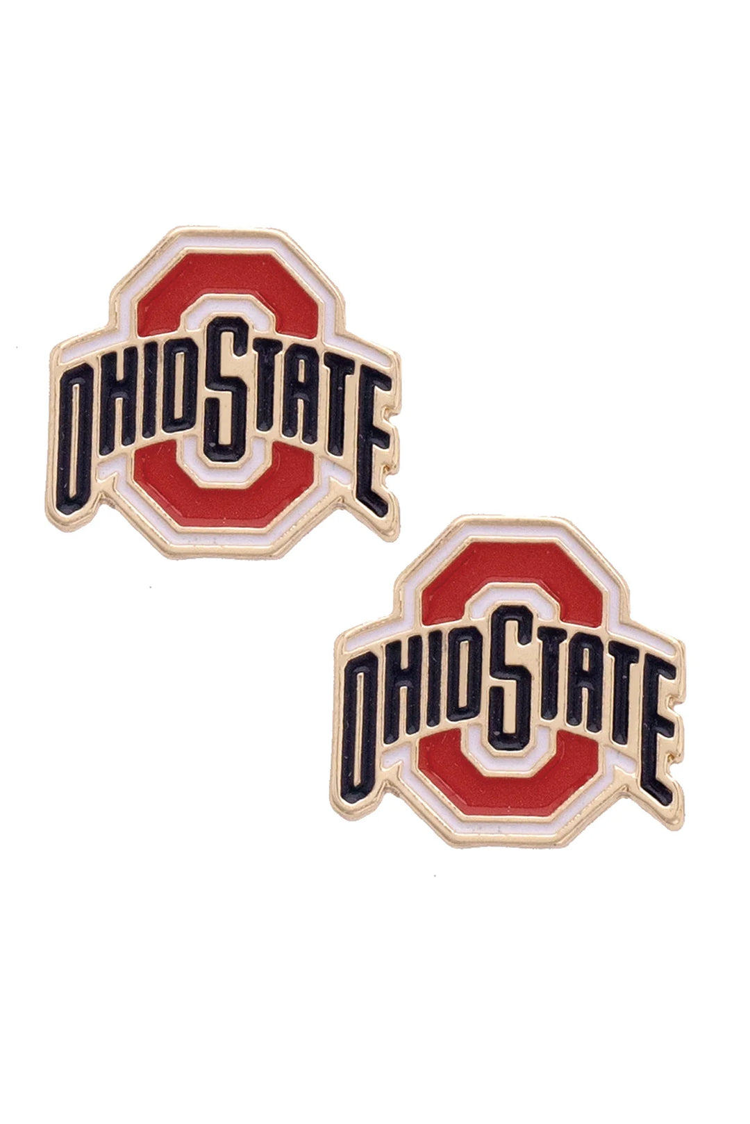 Ohio State Buckeyes Enamel Logo Stud Earrings