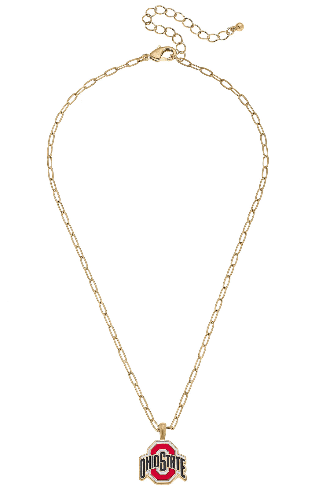 Ohio State Buckeyes Enamel Pendant Necklace