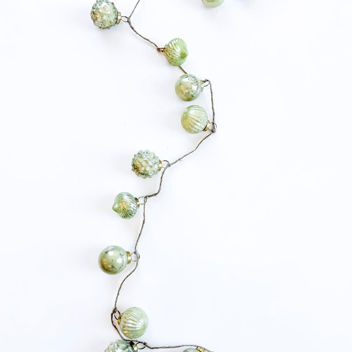 Antiqued Mercury Glass Ornament Garland