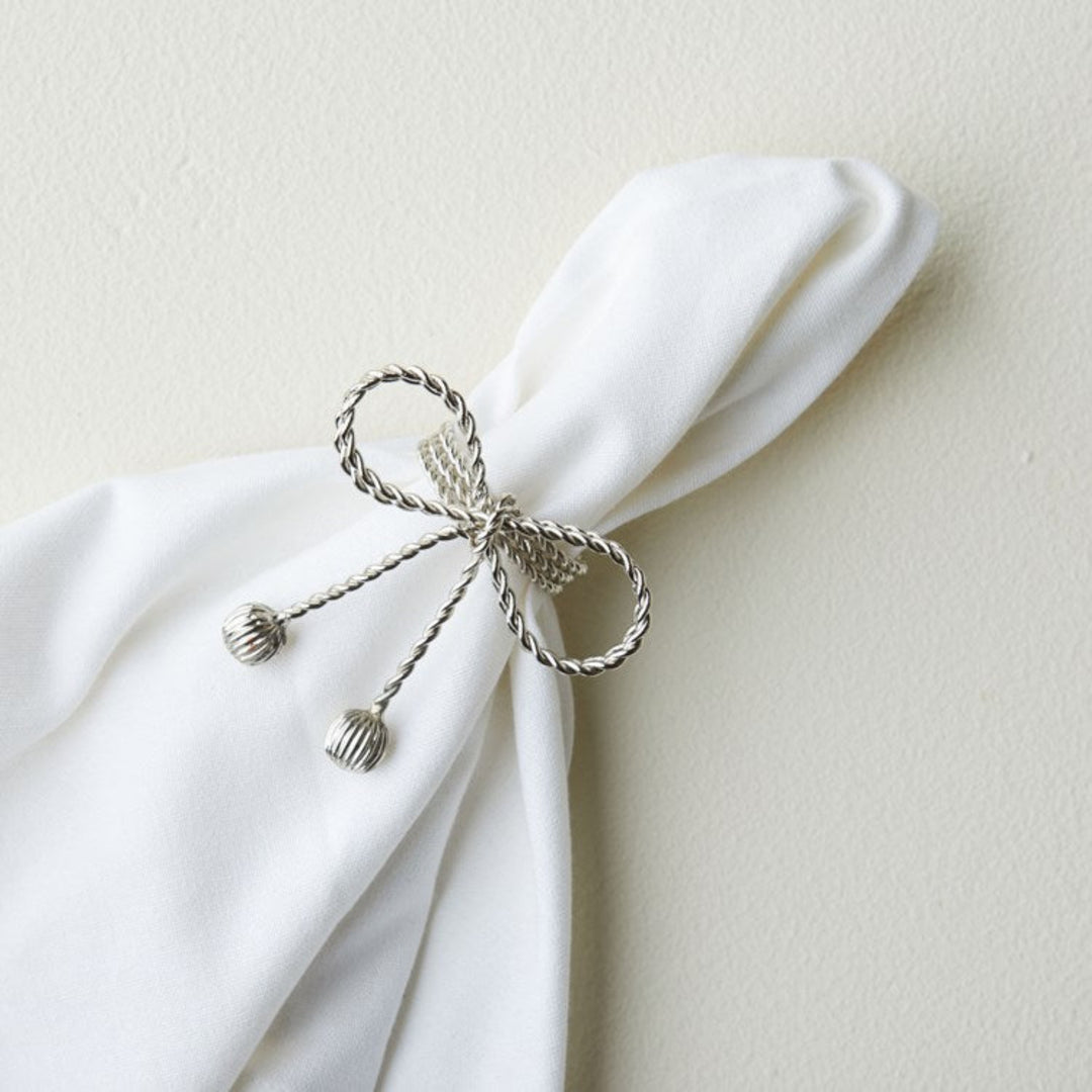 Silver Ribbon Napkin Ring