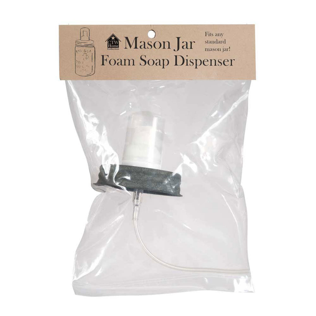 Barn Roof Foaming Soap Mason Jar Pump Lid