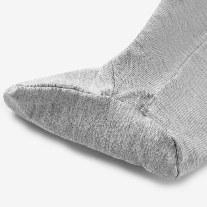 Grey Melange Zip Footed Romper