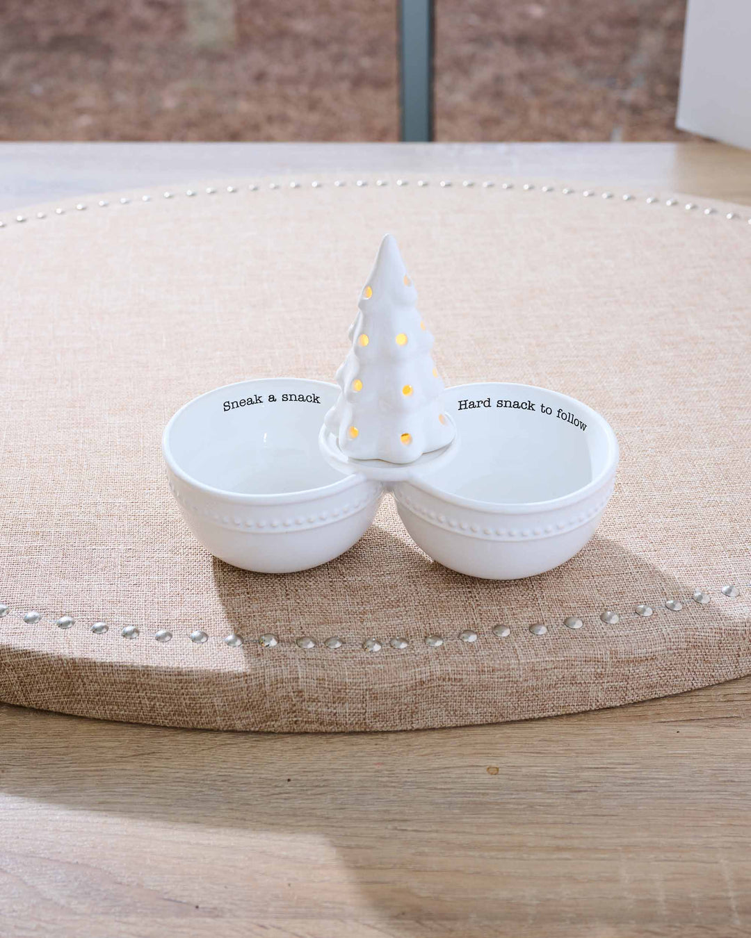 Double Snack Dip Server