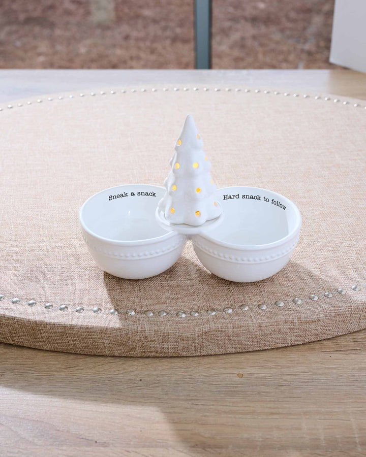 Double Snack Dip Server