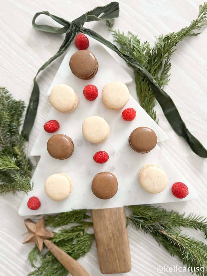 Marble Tree & Spreader Serving Board Set