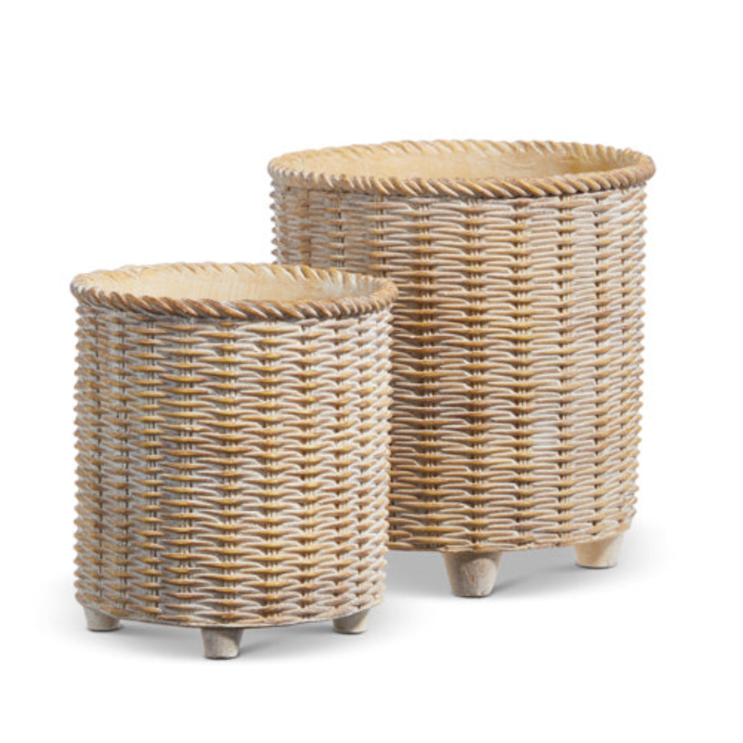 Brown Basketweave Planter