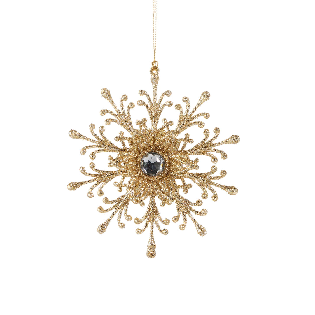 Gold Snowflake Ornament