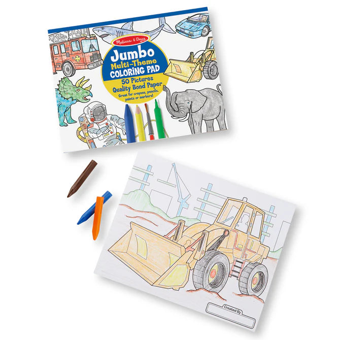 Jumbo Coloring Pad Blue