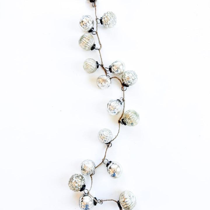 Antiqued Mercury Glass Ornament Garland