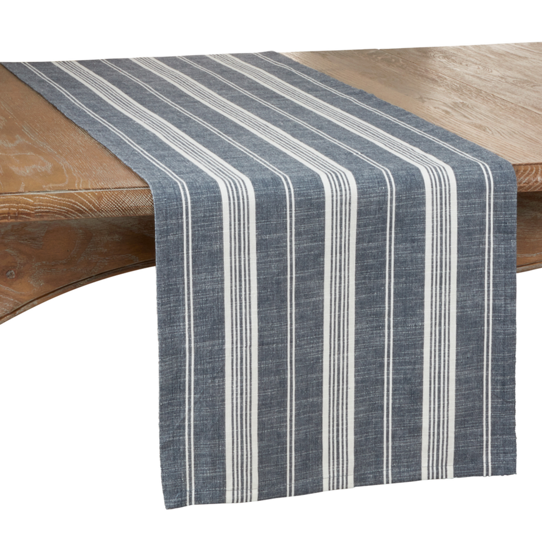 Neutral Striped Table Runner