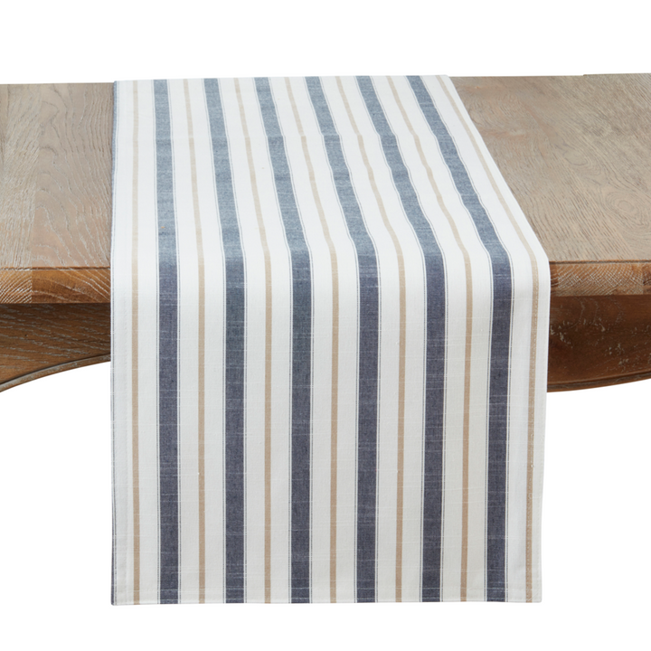 Blue Striped Table Runner