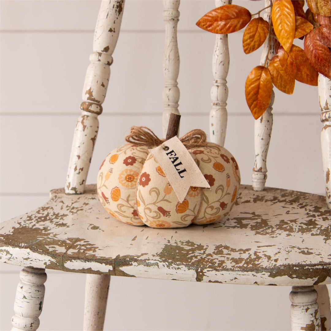 Artistic Fall Floral Pumpkin