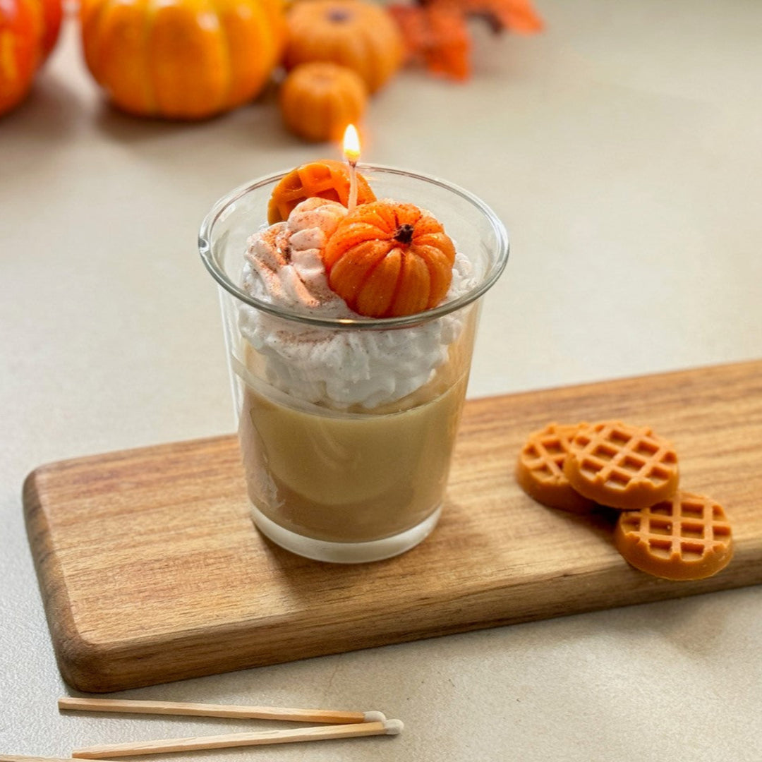 Pumpkin Pecan Waffles Dessert Candle