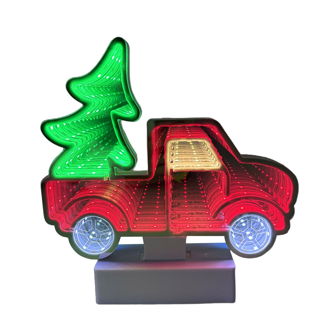 Red Truck Mini Infinity Mirror