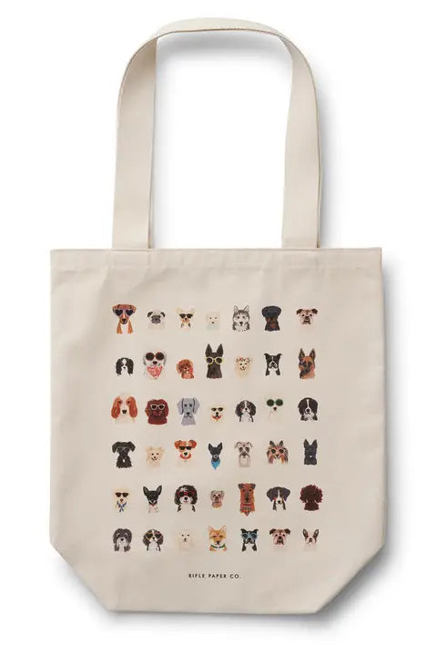 Rifle Paper Dog Days Canvas Tote Bag