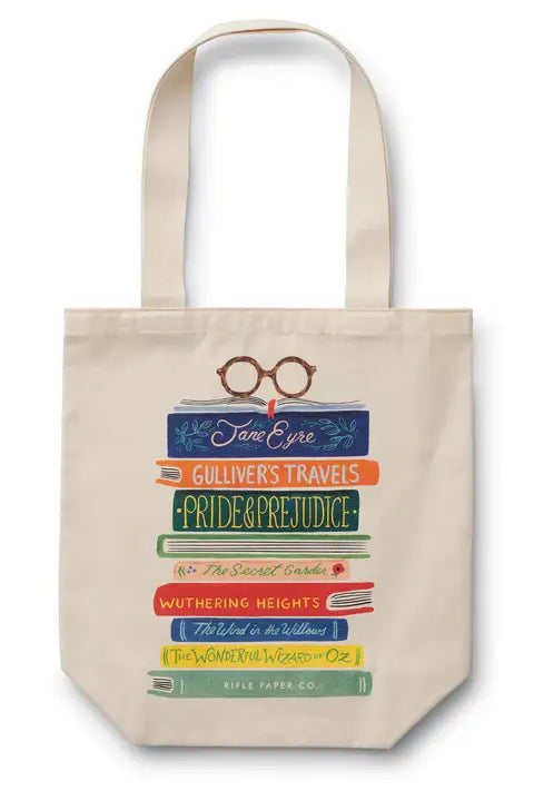 Rifle Paper Book Club Canvas Tote Bag