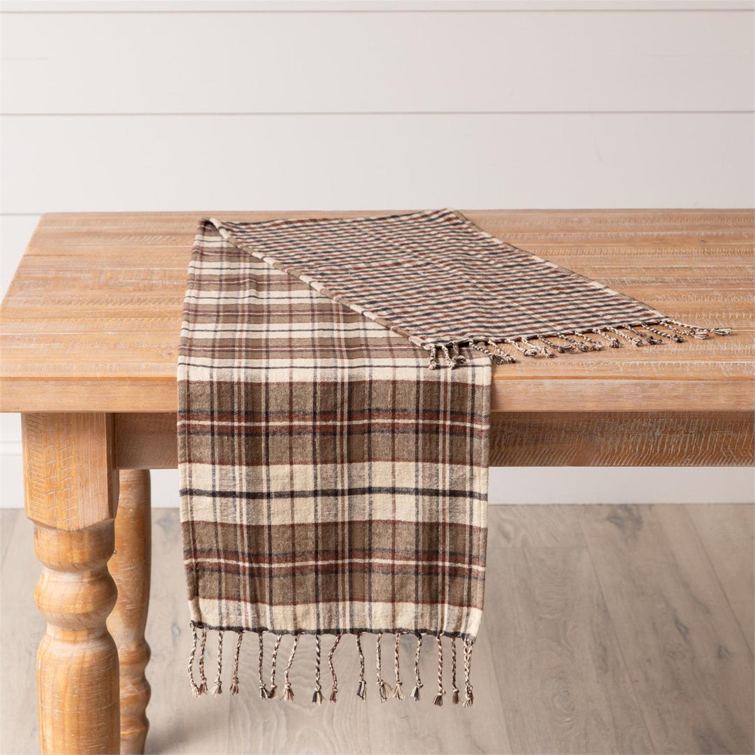 Harvest Plaid Reversible Table Runner