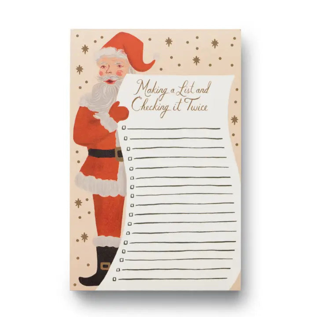 Rifle Paper Santa's List Notepad