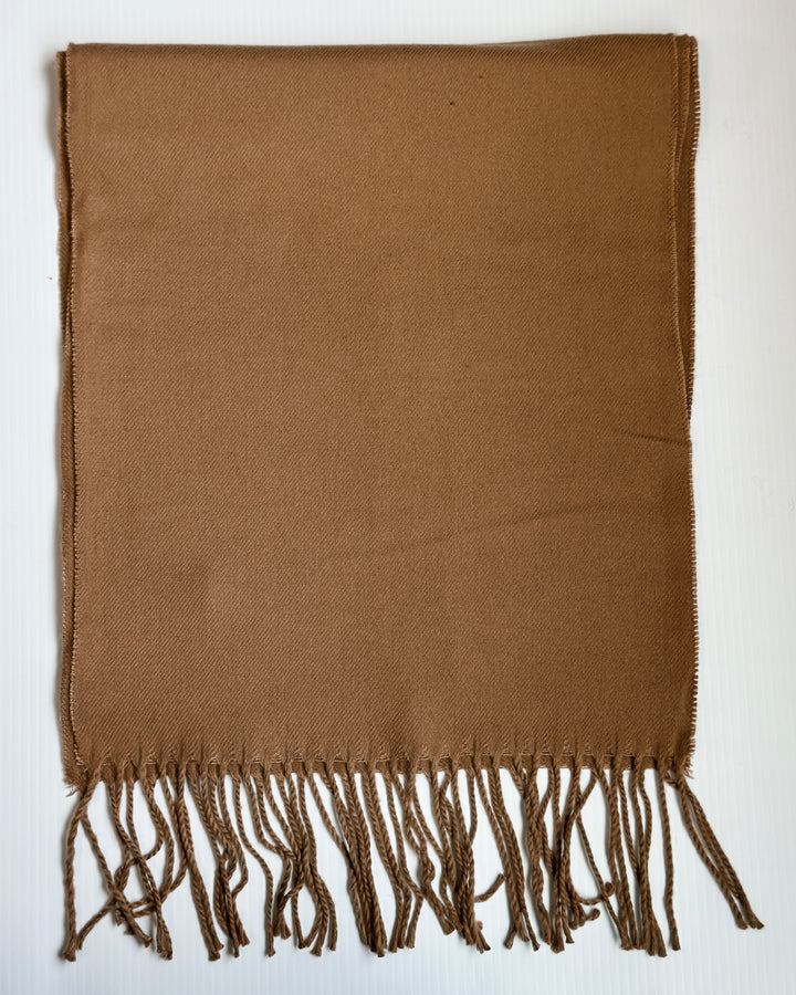Fringed Cashmere Feel Scarf