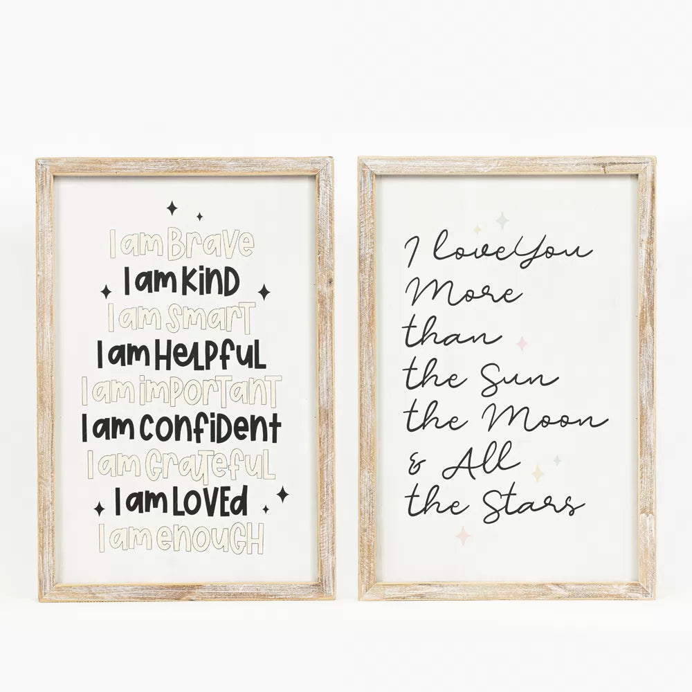 Kids Inspirational Reversible Sign