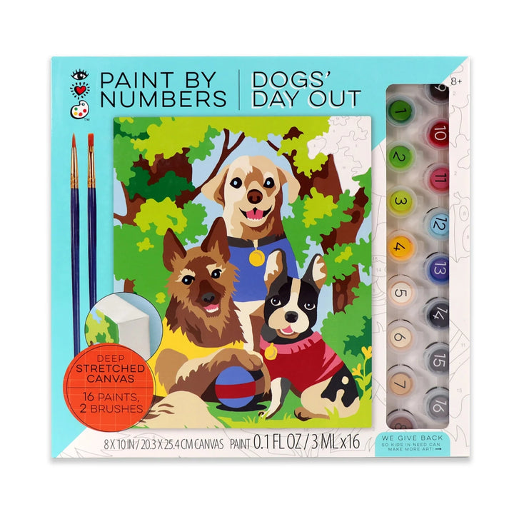 Dogs Day Out Paint by Numbers
