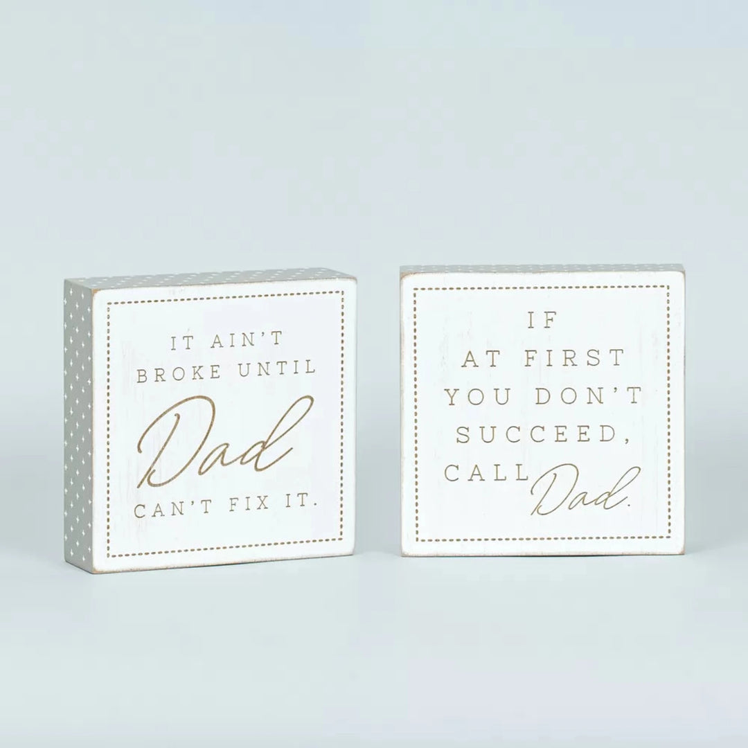 Dad Reversible Wood Sign