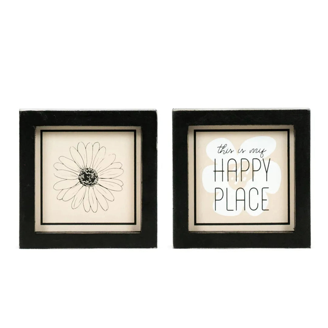 This Is My Happy Place Reversible Sign