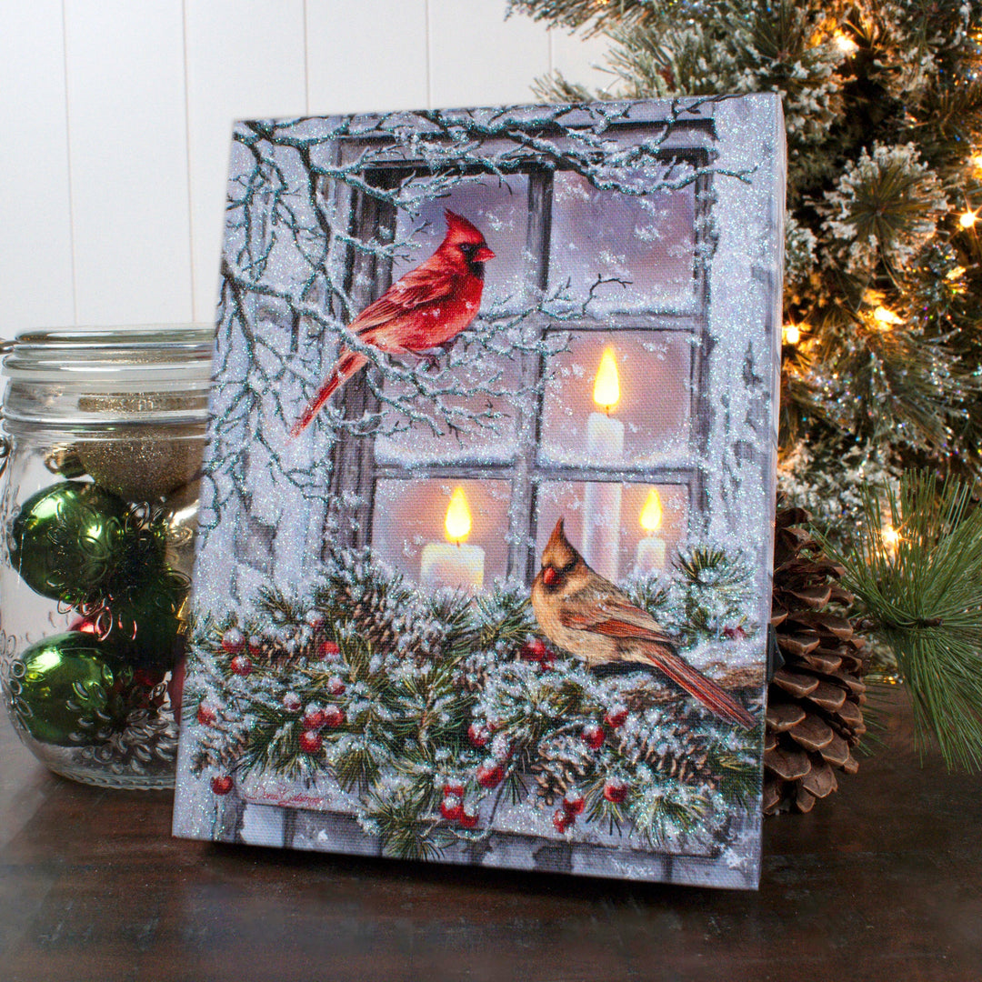 Together For Christmas Lighted Canvas