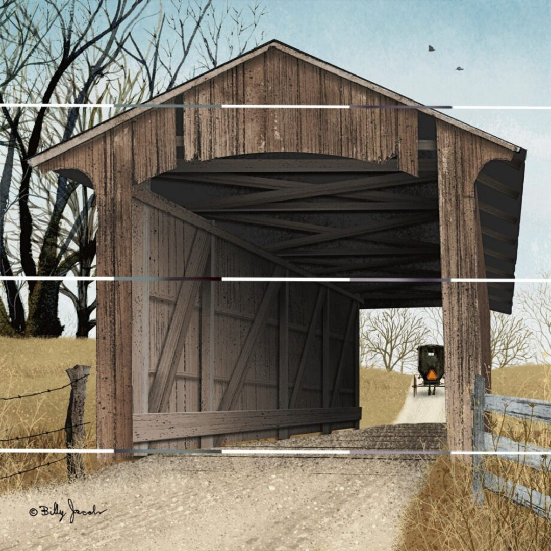 Old Miller's Creek Bridge II Wooden Print