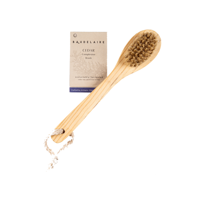 Baudelaire Cedar Long Handle Complexion Brush