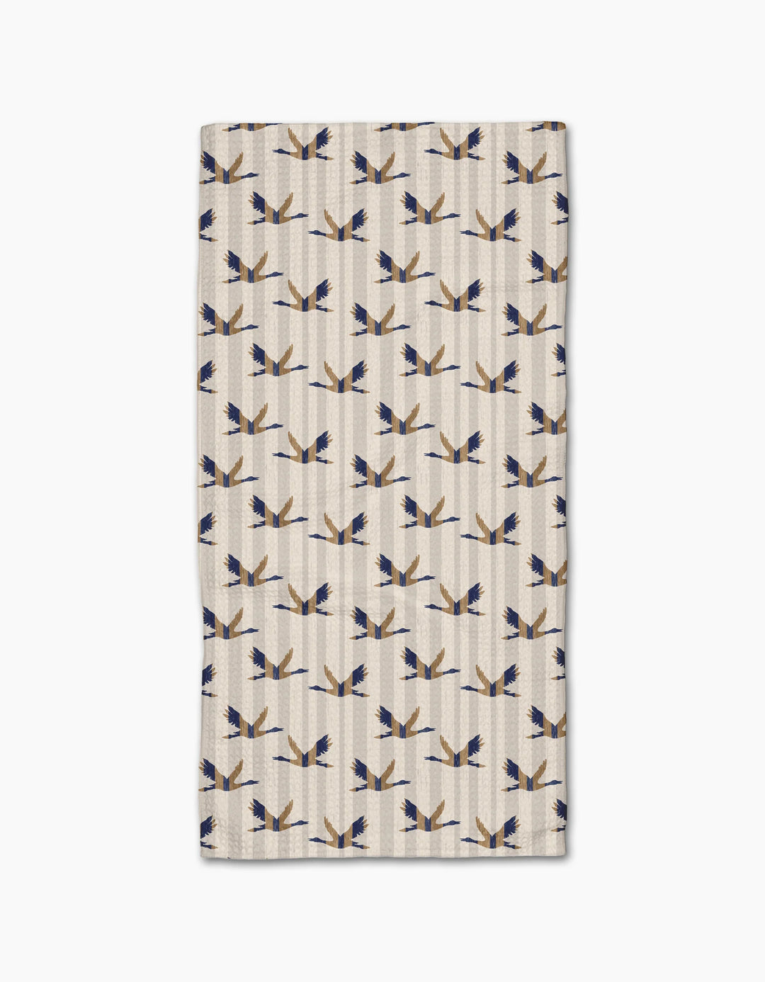 Geometry Striped Nautical Birds Bar Towel