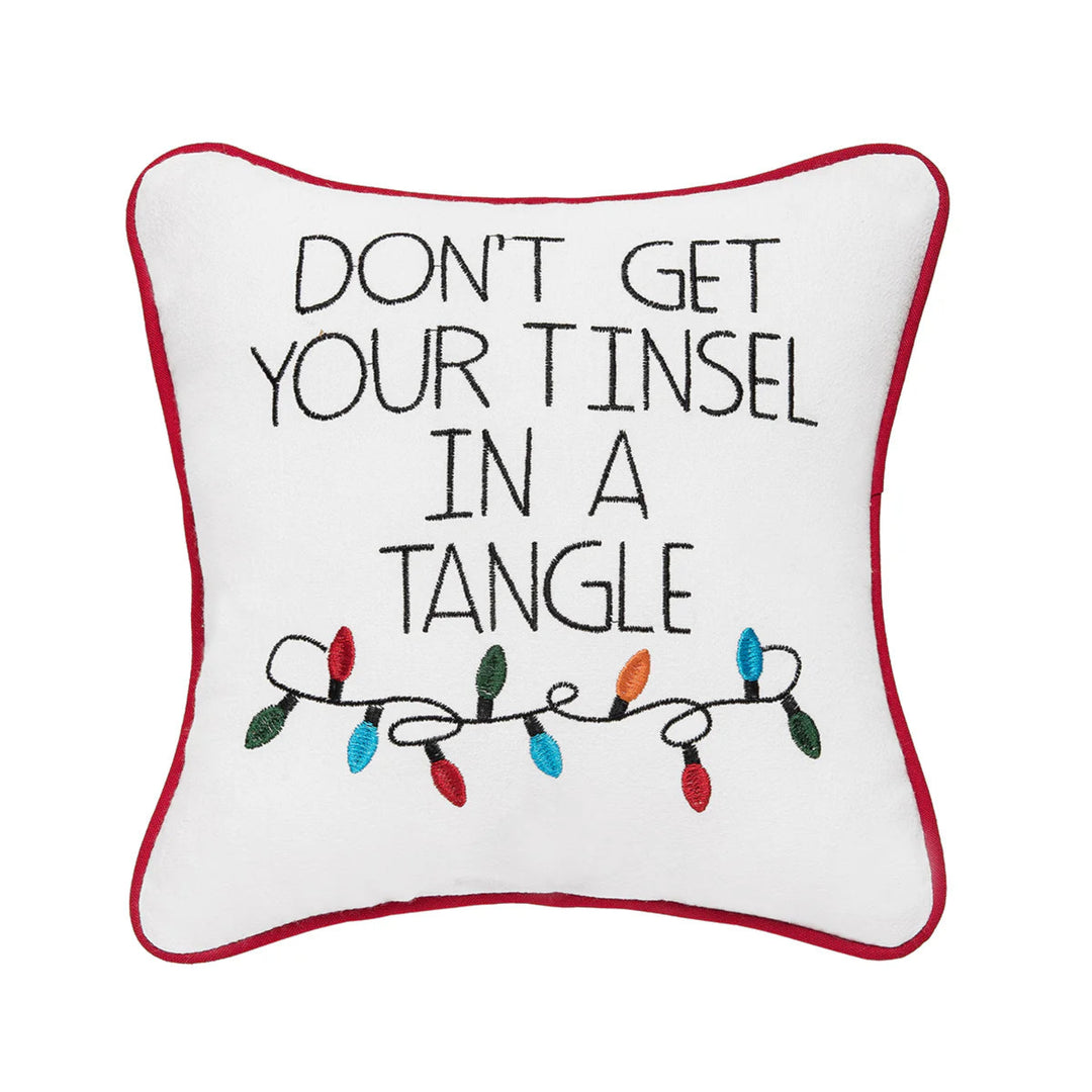 Tinsel In A Tangle Pillow