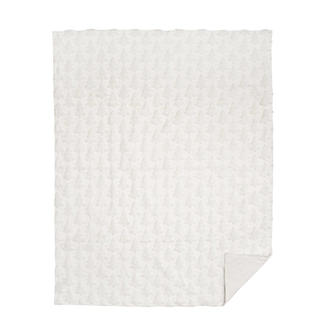 Frosted Tree Tufted Throw
