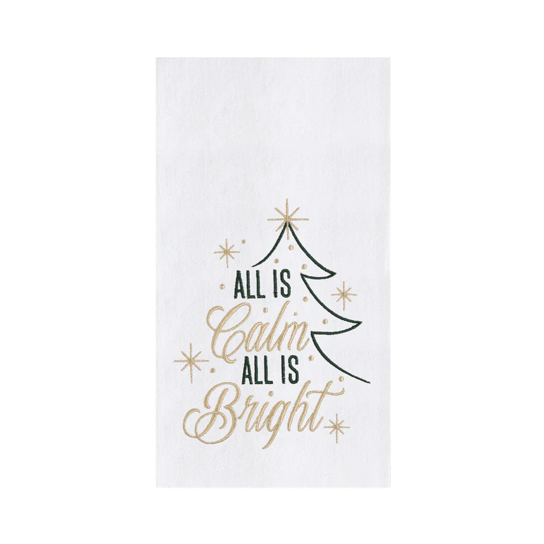 Calm & Bright Christmas Tree Dishtowel