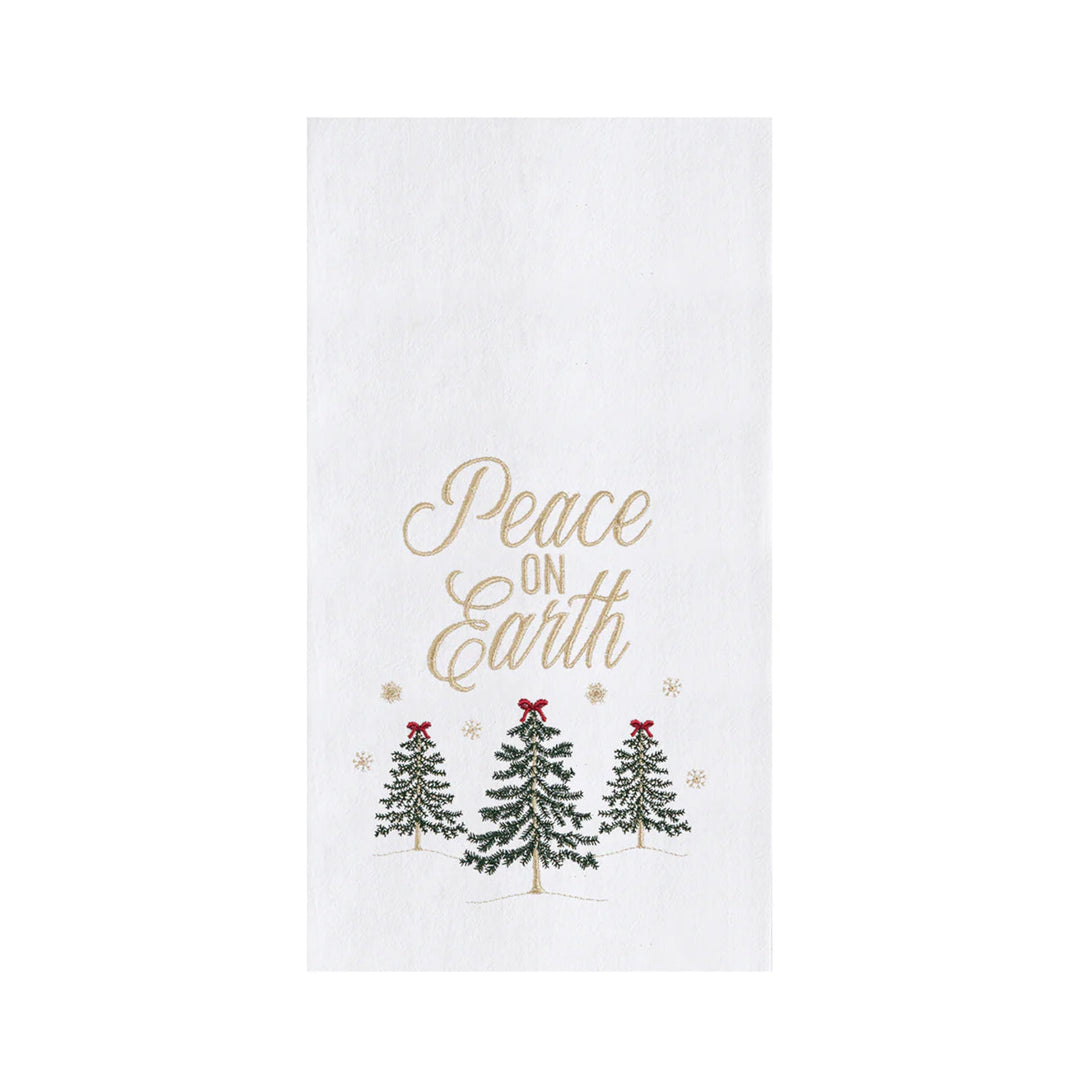 Peace On Earth Forest Dishtowel