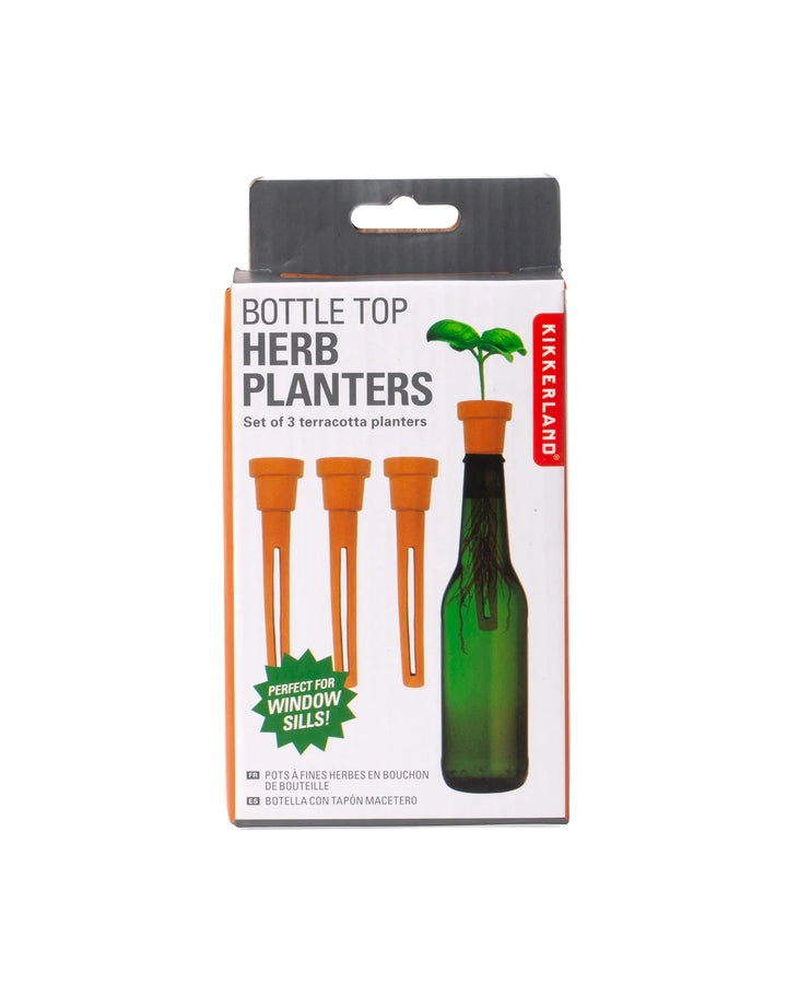 Bottle Top Herb Planter