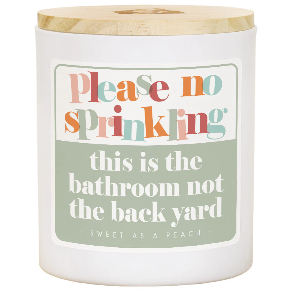 Please No Sprinkling Candle